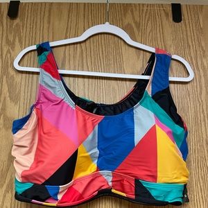 Torrid sports bra style swim top